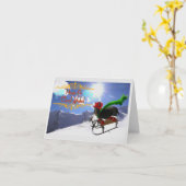 Une carte de vacances Cool Yule (Fleur jaune)