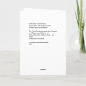 UNE CARTE DE VACANCES FAMILIALE JOYEZ NOËL (Dos)