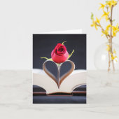 Une carte de voeux d'amour (Fleur jaune)