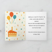 Une carte de voeux d'anniversaire (Intérieur)