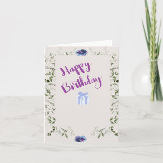 Une carte de vœux d'anniversaire pour réchauffer l