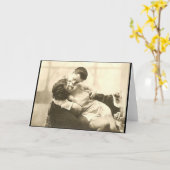 Une carte de voeux de baiser (Fleur jaune)