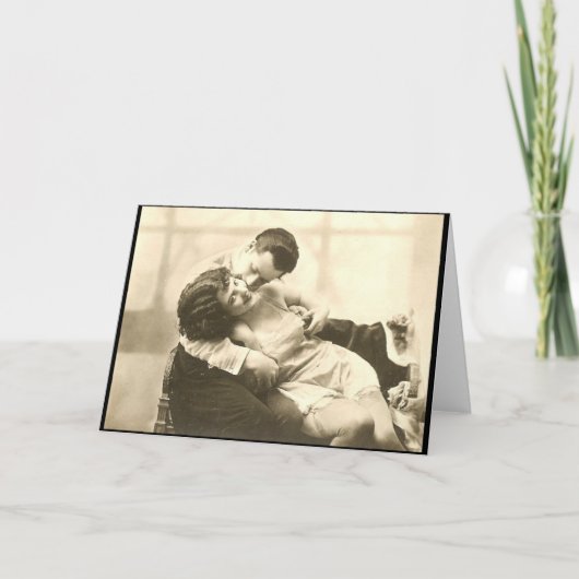 Une carte de voeux de baiser (Devant)