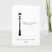 Une carte de vœux de fêtes de fin d'année avec une (Dos)