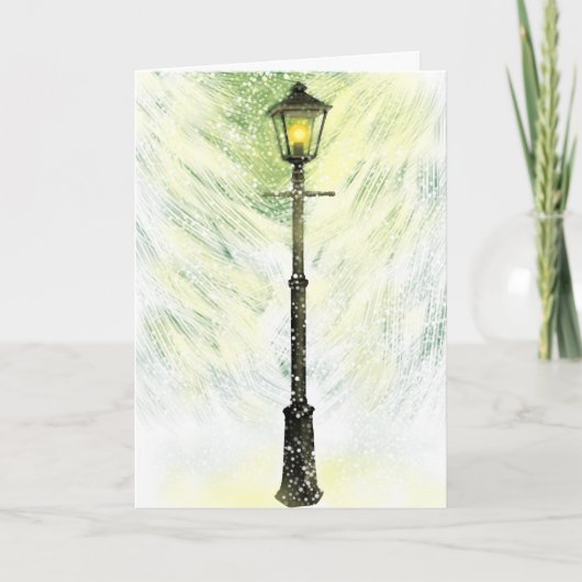 Une carte de vœux de fêtes de fin d'année avec une (Devant)