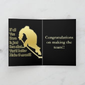 Une carte de voeux de hockey prise (Intérieur)