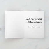 Une carte de voeux de l'un de ces jours (Intérieur)