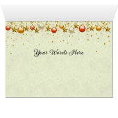 Une carte de voeux de Noël avec vos mots (Intérieur Horizontal (Bas))