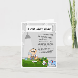 Une carte de voeux de Poker quotidien pour toute o
