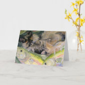 Une carte de voeux différente du Ciel (Fleur jaune)