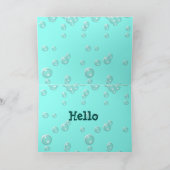 Une carte de voeux "Juste parce que" avec 2 poisso (Intérieur)