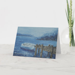 Une carte de voeux morne de dock