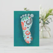 Une Carte De Voeux Pied Fancy (Debout devant)