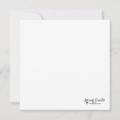 Une Carte De Voeux Plat Coeur/Violet Gratuit (Dos)