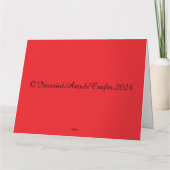 Une carte de vœux pliée A Catmas Carol (Dos)