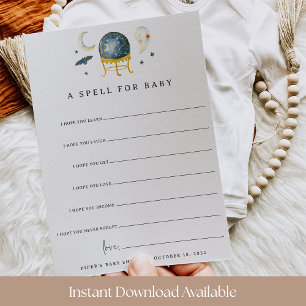 Une carte de vœux pour bébé pour une baby shower H