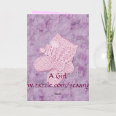 Une carte de voeux pour filles (Dos)