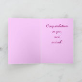 Une carte de voeux pour filles (Intérieur)