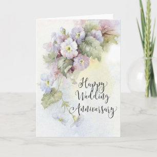 Une carte de vœux pour les anniversaires de mariag