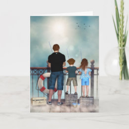 Une carte de voeux pour l'océan de tendances (text