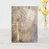 Une carte de voeux victorienne (Fleur jaune)