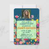 Une carte d'invitation colorée pour une fête dans  (Devant)