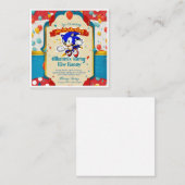une carte d'invitation unique (Devant / Derrière)