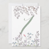 Une carte double "A Wildflower Wedding Table No. 7 (Dos)