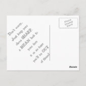 Une carte drôle pour remonter le moral d'un ami... (Dos)