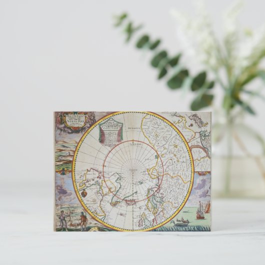 Une carte du Pôle Nord (Debout devant)