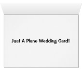 Une Carte Mariage Plane (Intérieur Horizontal (Bas))