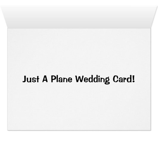 Une Carte Mariage Plane (Intérieur Horizontal (Bas))