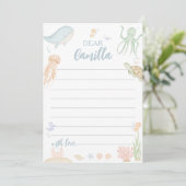 Une Carte Message Capsule Temps Mer Sous Mer (Debout devant)