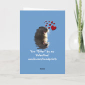 Une carte Otter Valentine (Dos)