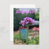 Une carte "Pensez à vous" avec une pointe de Z (Devant / Derrière)