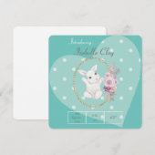 UNE CARTE PLATE D'ANNONCE DE NAISSANCE PERSONNALIS (Devant / Derrière)