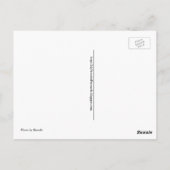 Une carte postale d'animal amusant, nommée Llama.  (Dos)