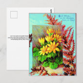 Une carte postale d'anniversaire pour vous ! (Devant / Derrière)