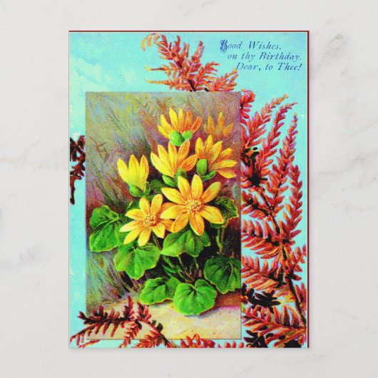 Une carte postale d'anniversaire pour vous ! (Devant)