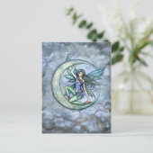 Une carte postale d'art de la lune (Debout devant)