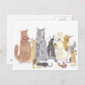Une carte postale de chien délicieuse (Devant / Derrière)