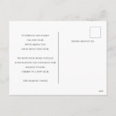 Une carte postale de jour d'année pour les fêtes (Dos)