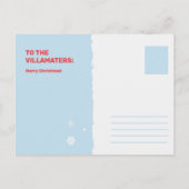 Une Carte Postale De Joyeux Vacances Personnalisab (Dos)