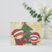 Une carte postale de Noël très joyeuse (Debout devant)