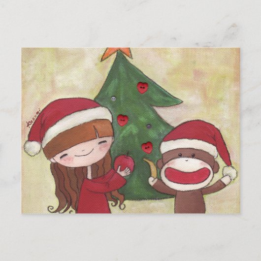 Une carte postale de Noël très joyeuse (Devant)