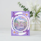 Une carte postale de paradis violet (Debout devant)