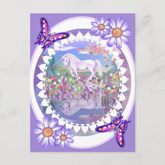 Une carte postale de paradis violet (Devant)