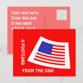 Une carte postale des USA ! (Devant / Derrière)