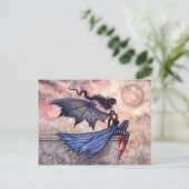 Une Carte Postale Gothique de Fée Vampire de Vent (Debout devant)