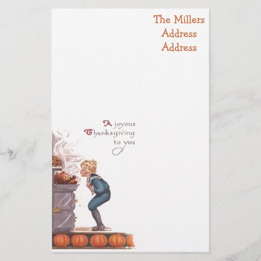 Une carte postale joyeuse de cru de thanksgiving (Devant)